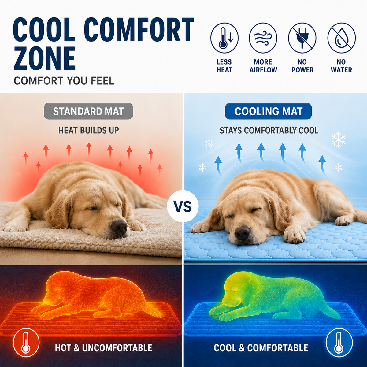 Thrives Outdoor | Chillpaw Quilted Cooling Mat For Pets 3