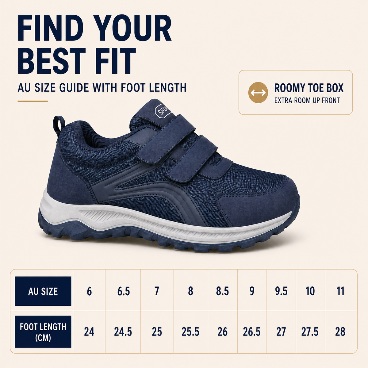 Thrives Outdoor | Flexovan Wide Fit Orthopaedic Walking Shoe 6
