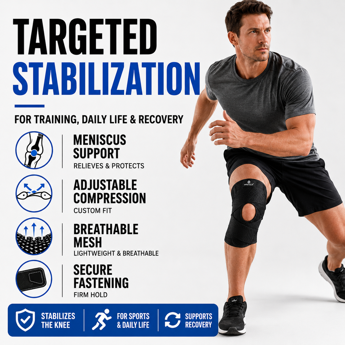 Thrives Outdoor | KnevoFix Adjustable Knee Support Brace 2