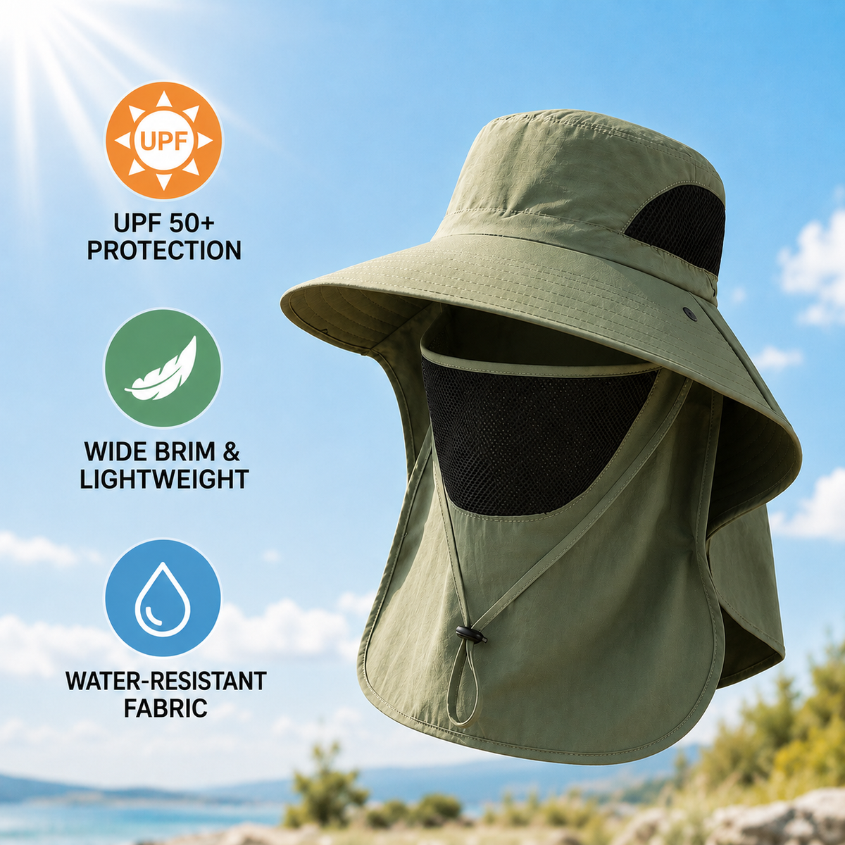 Thrives Outdoor | Kynetos Wide-Brimmed Sun Hat 2