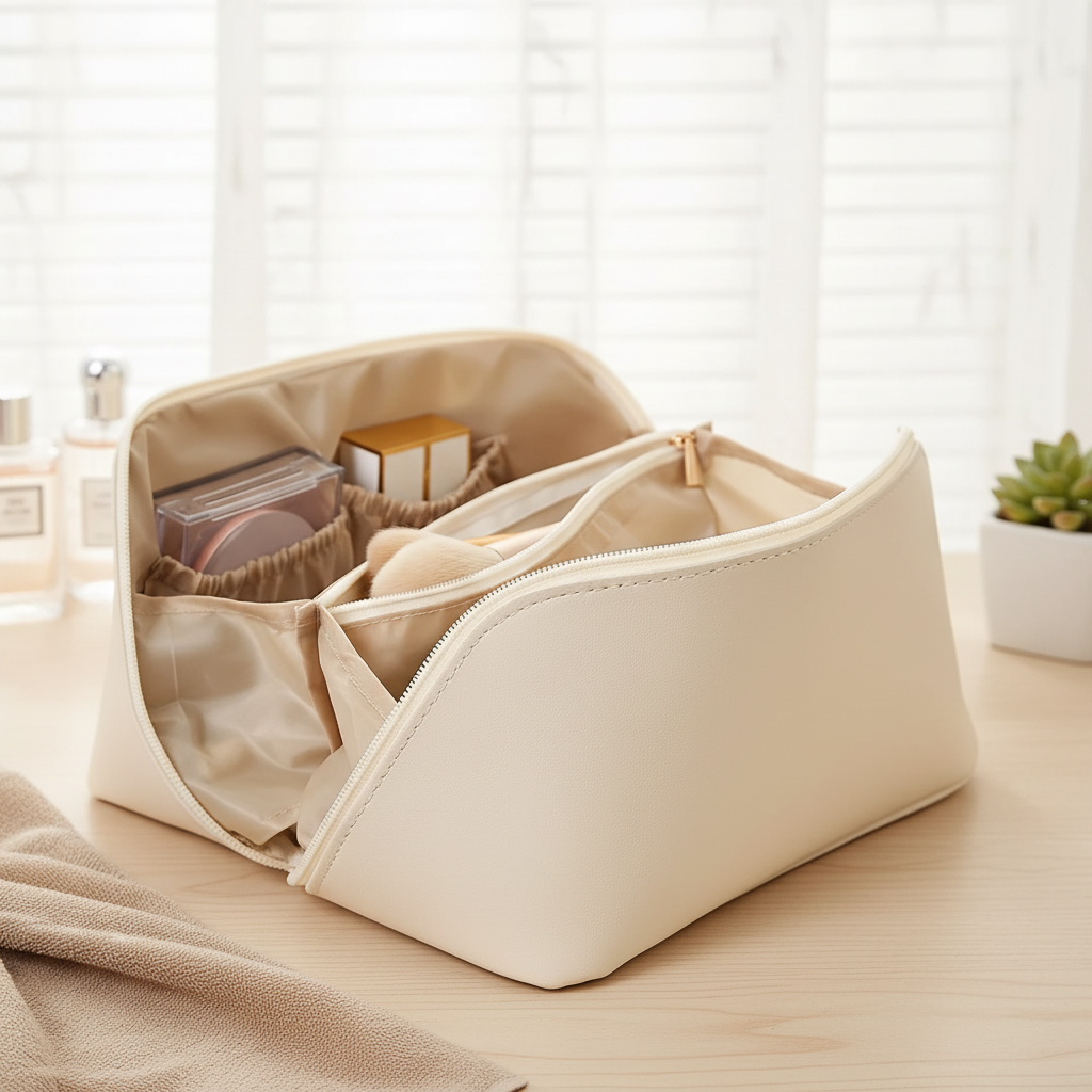 Thrives Outdoor | Luxelette Zip Top Travel Makeup Bag 1
