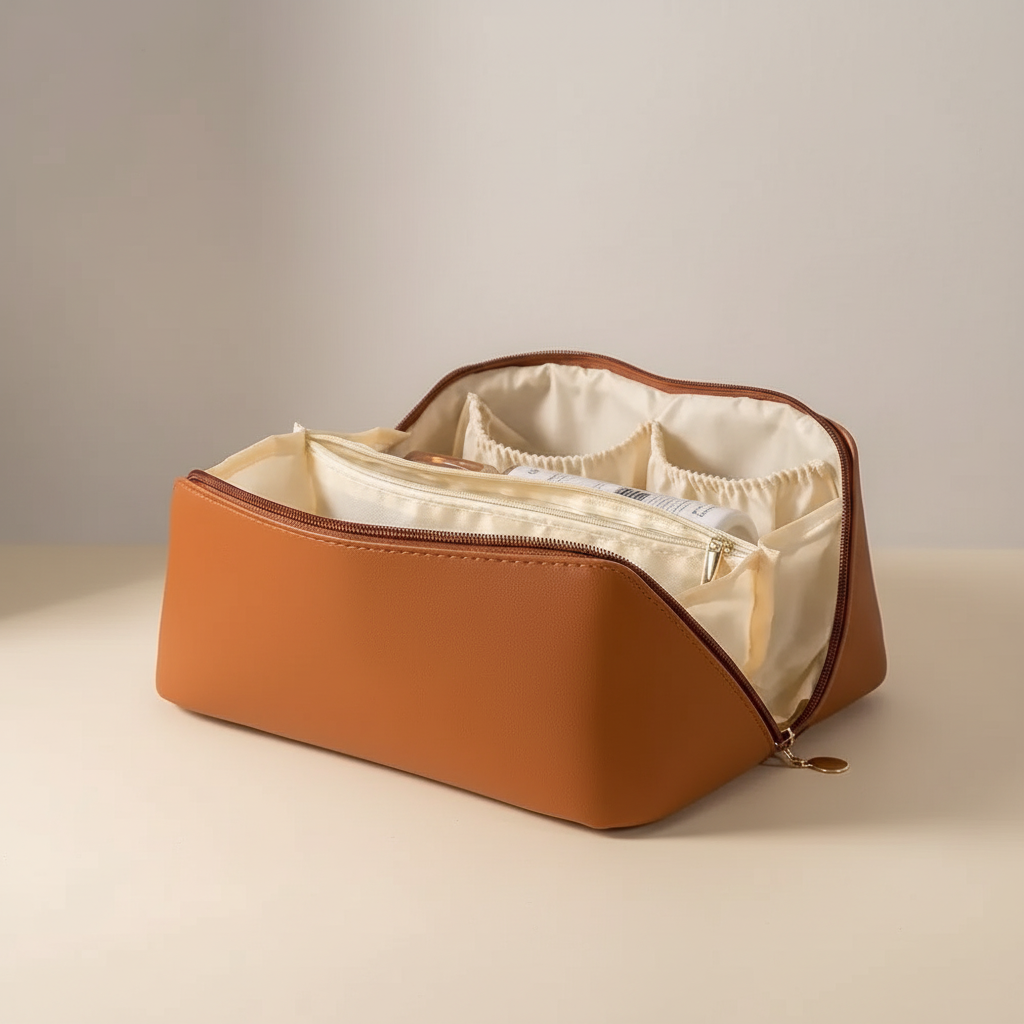 Thrives Outdoor | Luxelette Zip Top Travel Makeup Bag 3