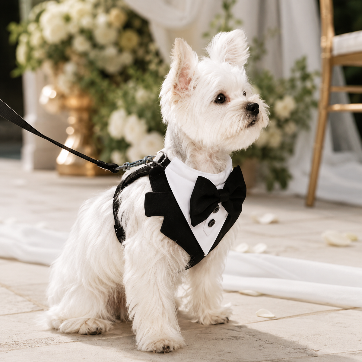 Thrives Outdoor | Pawxedo Adjustable Bow Tie Vest Harness 1
