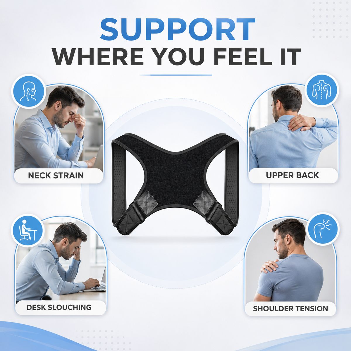 Thrives Outdoor | PostuSure Adjustable Shoulder Posture Brace 2