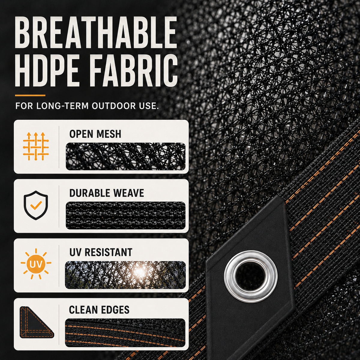 Thrives Outdoor | Shadefold Heavy Duty Shade Mesh 3