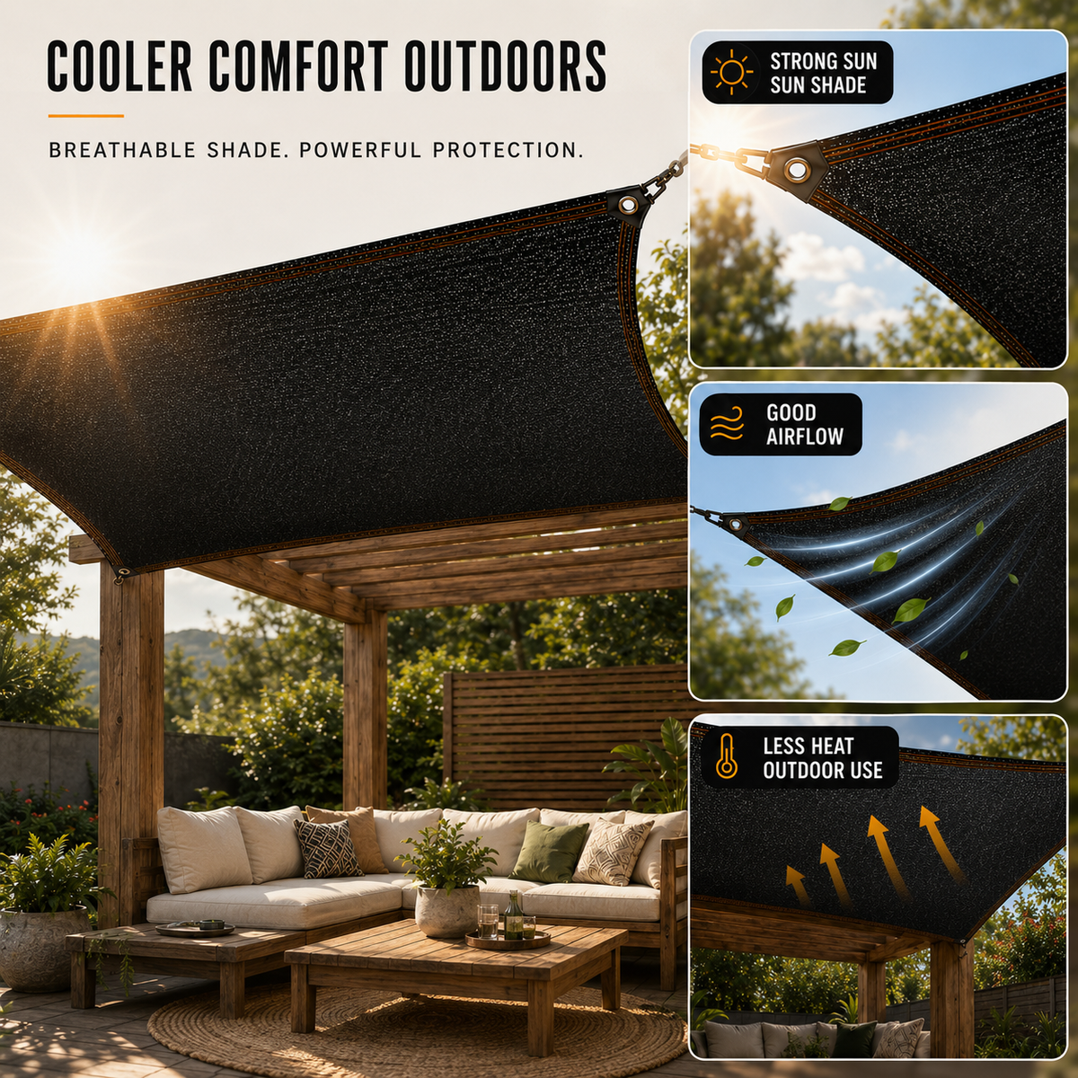 Thrives Outdoor | Shadefold Heavy Duty Shade Mesh 4