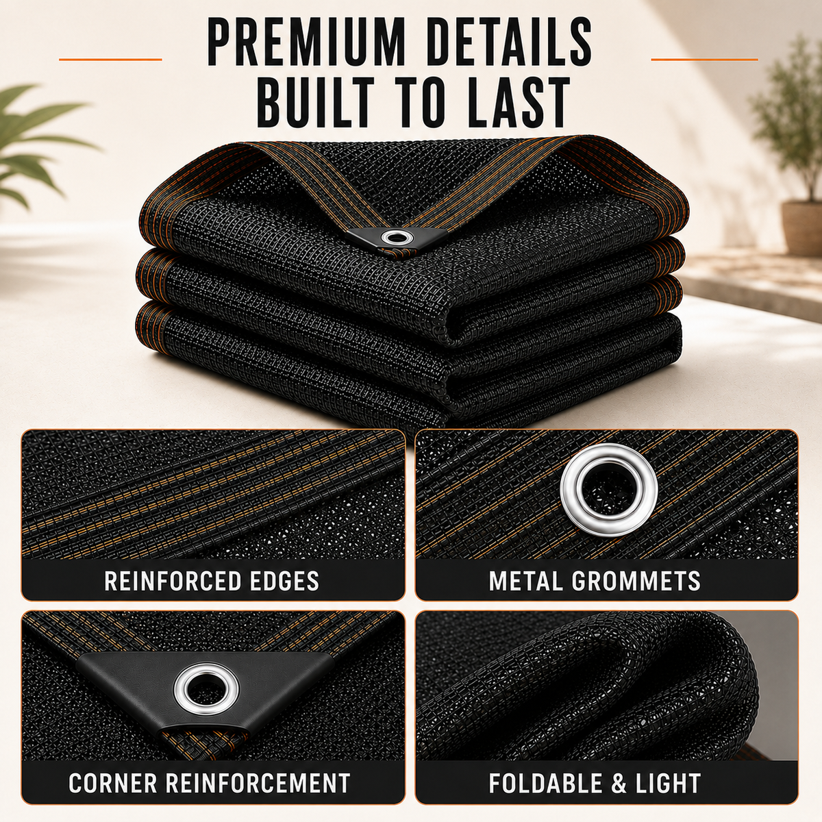 Thrives Outdoor | Shadefold Heavy Duty Shade Mesh 5