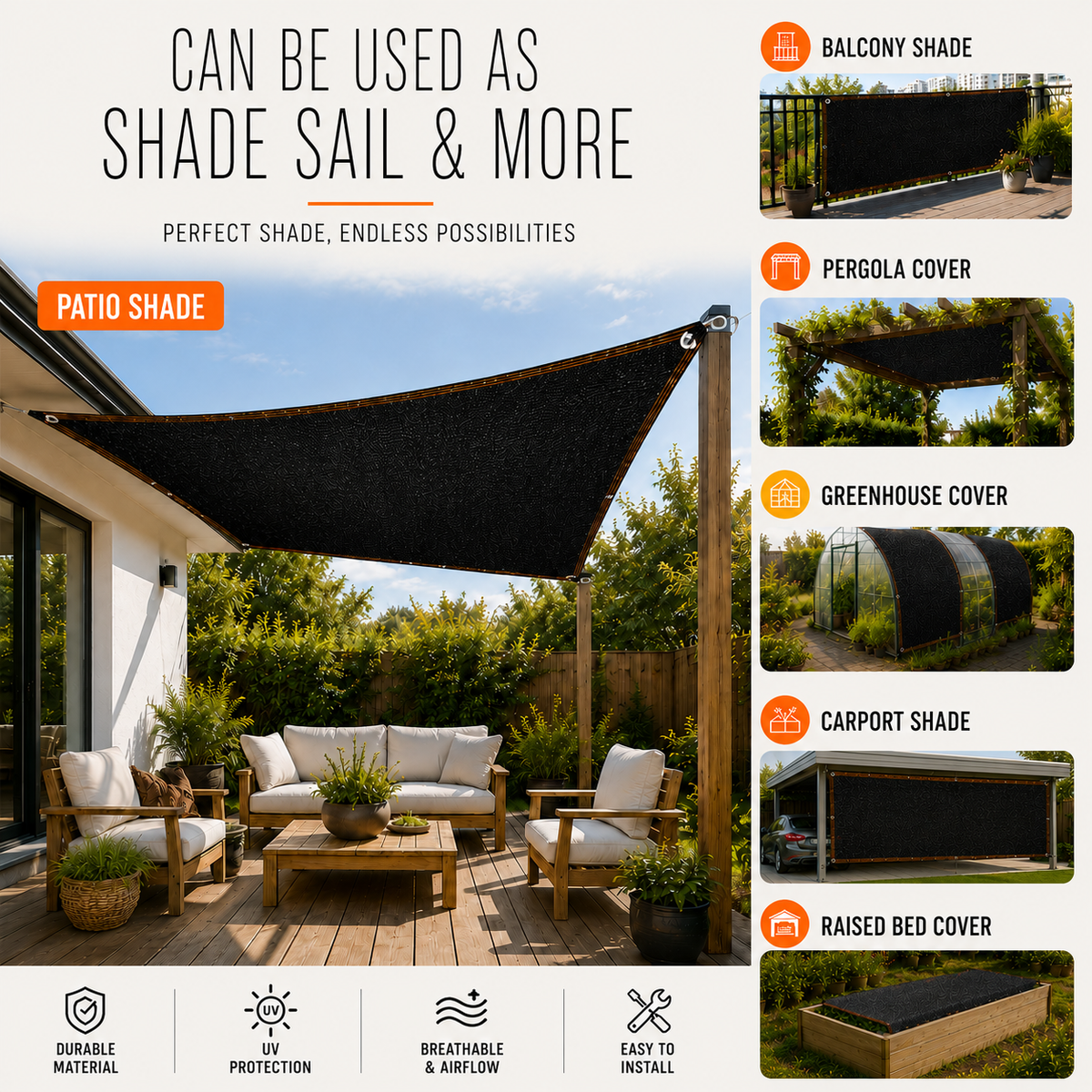 Thrives Outdoor | Shadefold Heavy Duty Shade Mesh 8