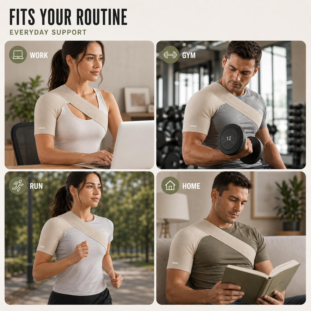 Thrives Outdoor | Shouldrax Elastic Shoulder Support Sleeve 7