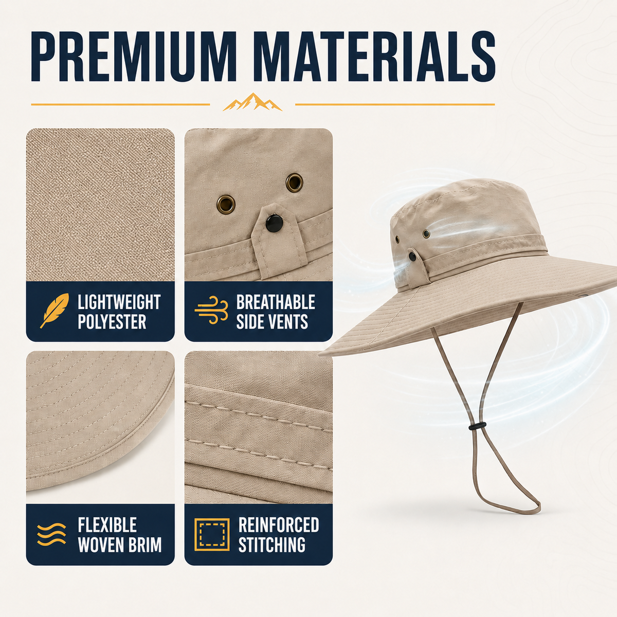 Thrives Outdoor | Solbray Wide-Brim Sun Hat 4