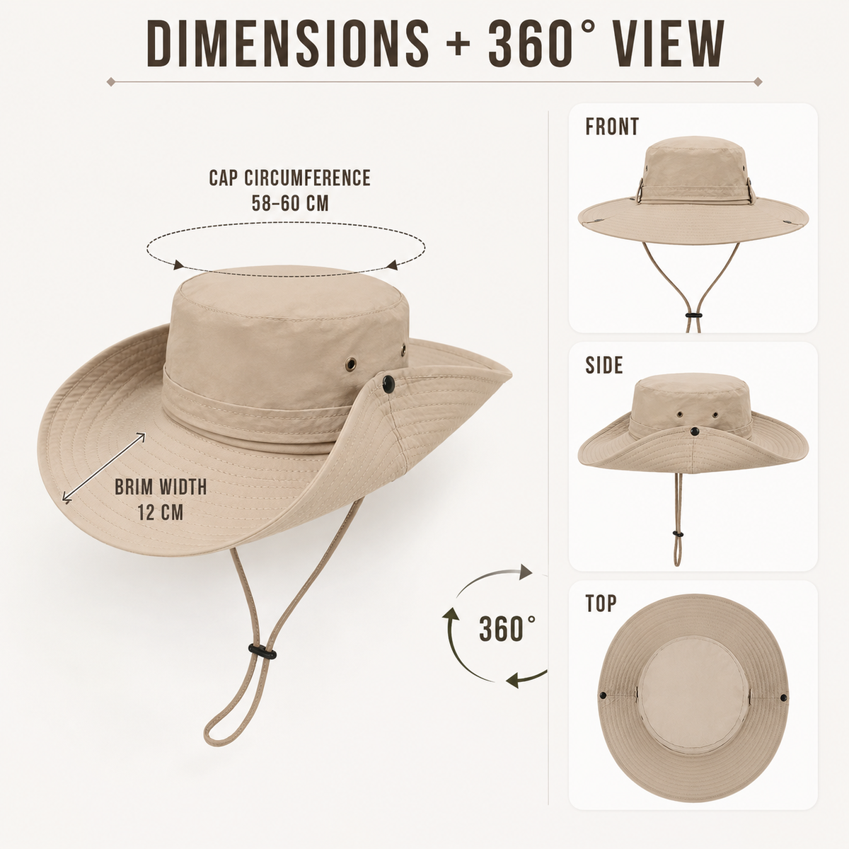 Thrives Outdoor | Solbray Wide-Brim Sun Hat 5