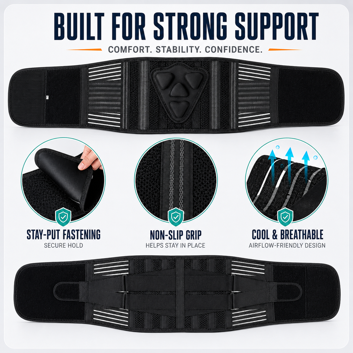 Thrives Outdoor | Spineforte Adjustable Lumbar Support Belt 5
