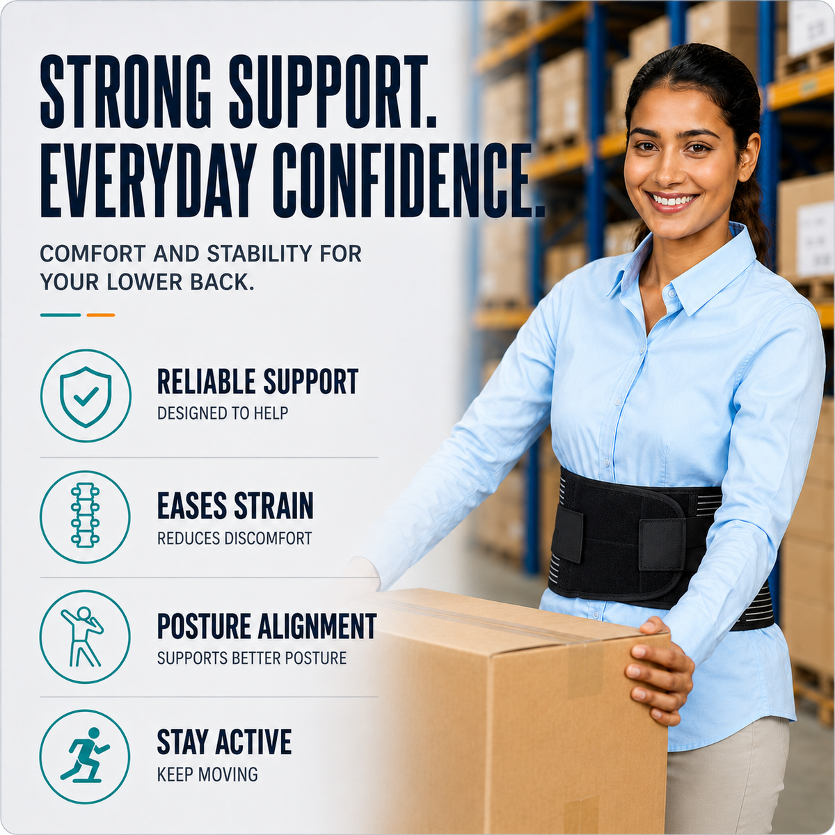 Thrives Outdoor | Spineforte Adjustable Lumbar Support Belt 7