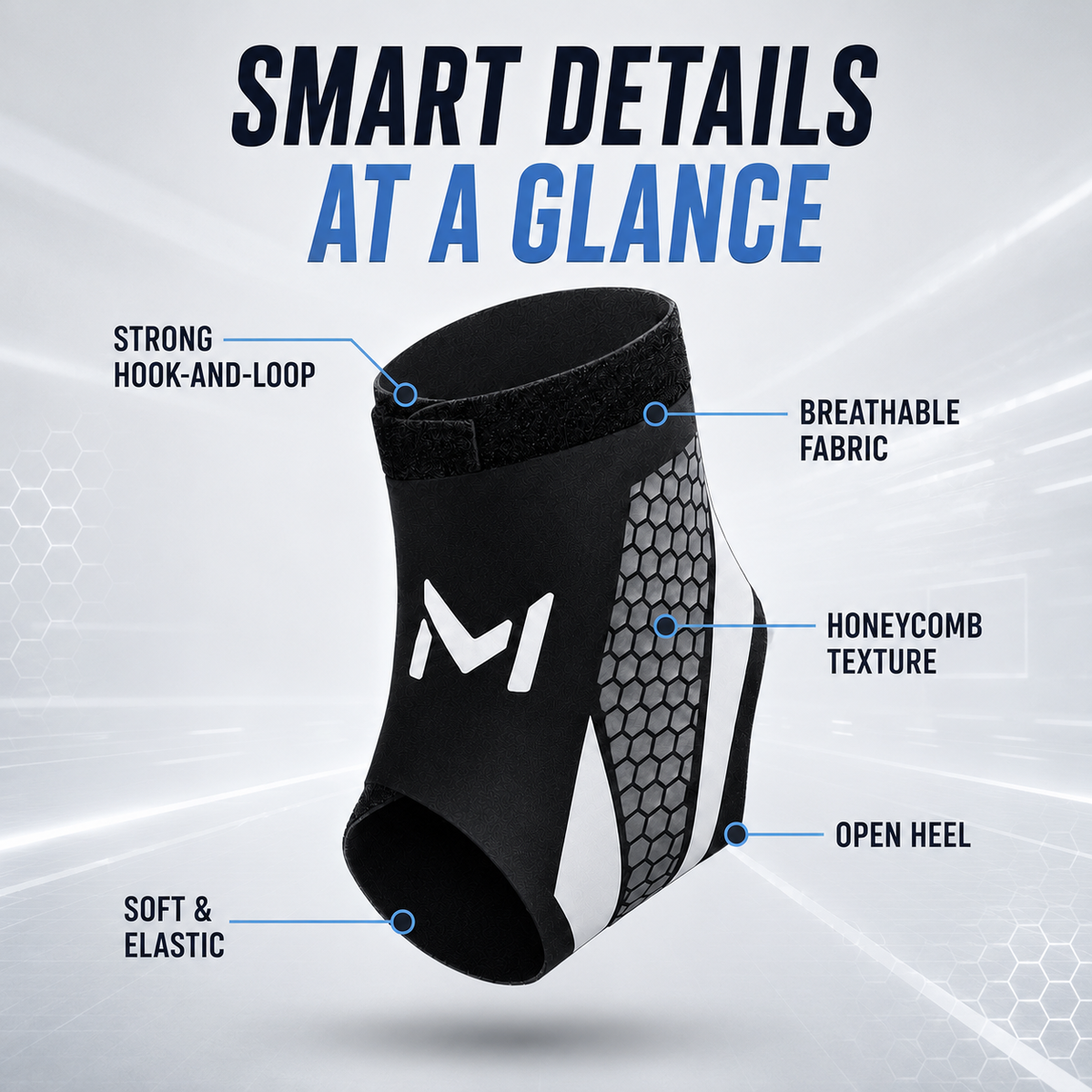 Thrives Outdoor | StrideSentry Adjustable Ankle Support Sleeve 3