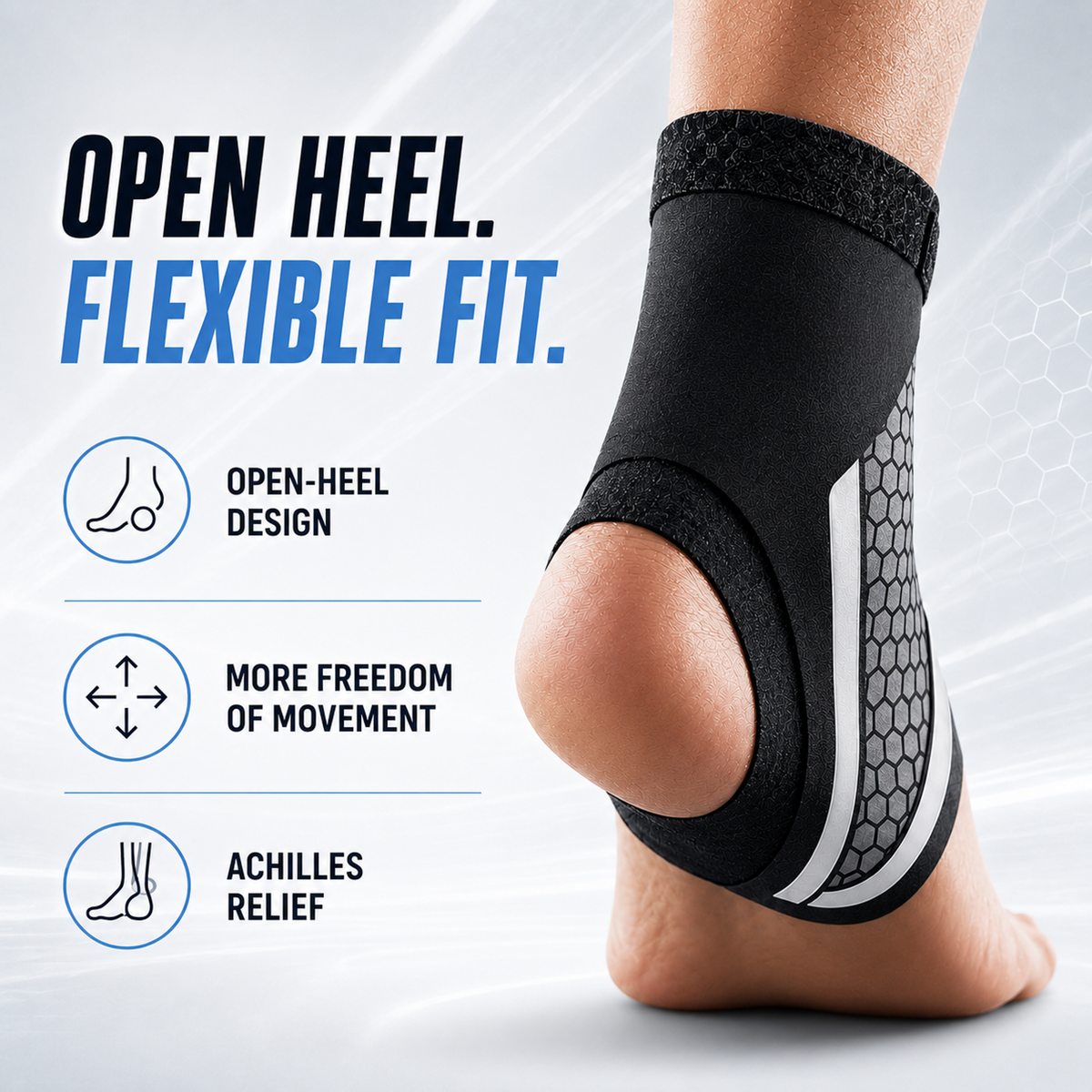Thrives Outdoor | StrideSentry Adjustable Ankle Support Sleeve 6