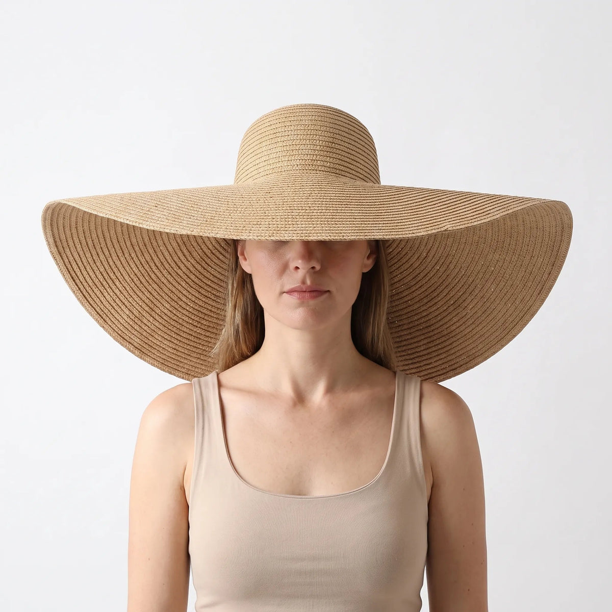 Thrives Outdoor | Vistana Oversized Foldable Woven Summer Sun Hat 0