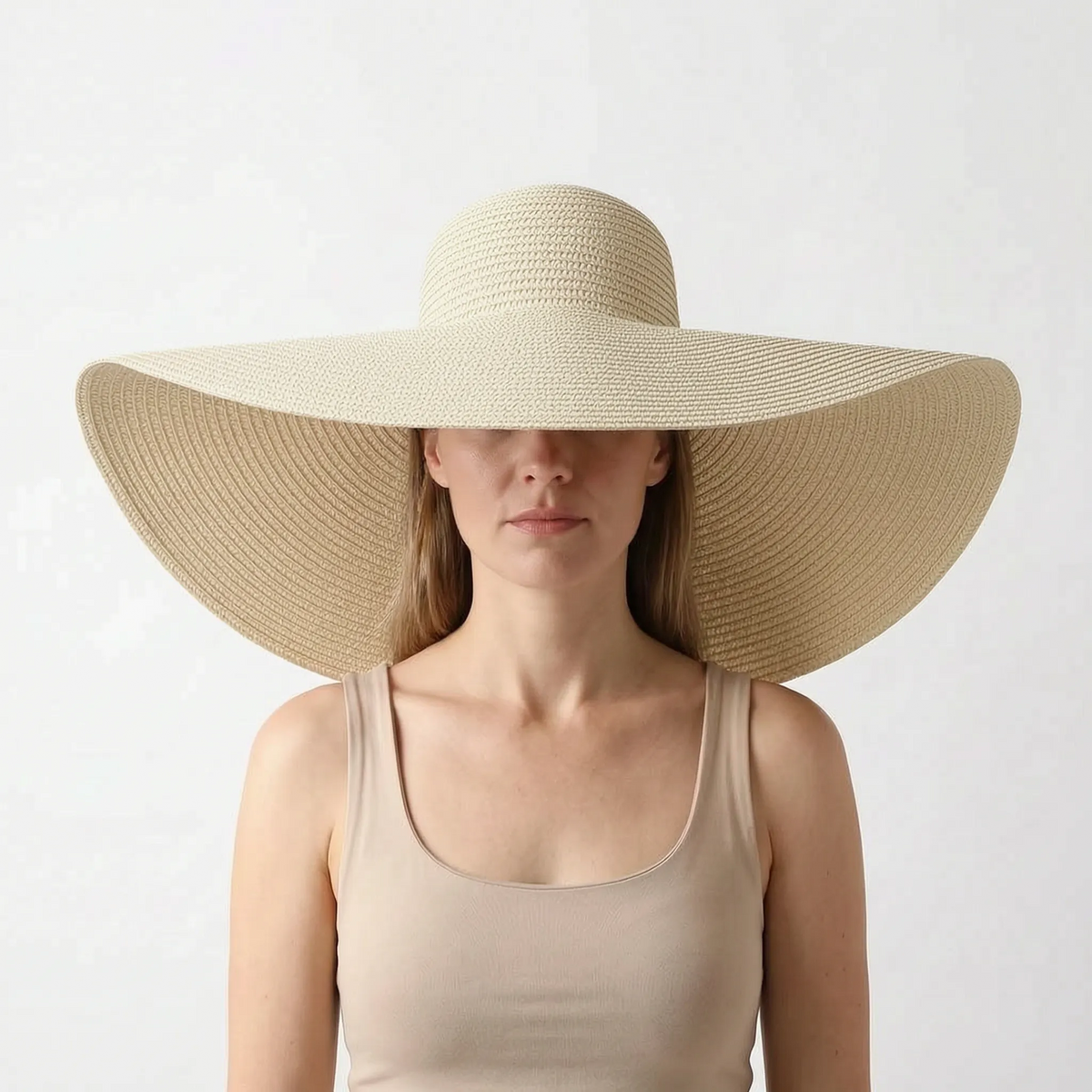 Thrives Outdoor | Vistana Oversized Foldable Woven Summer Sun Hat 11