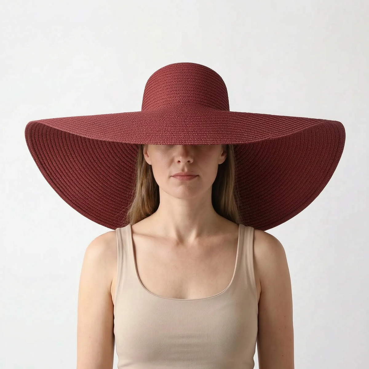 Thrives Outdoor | Vistana Oversized Foldable Woven Summer Sun Hat 19