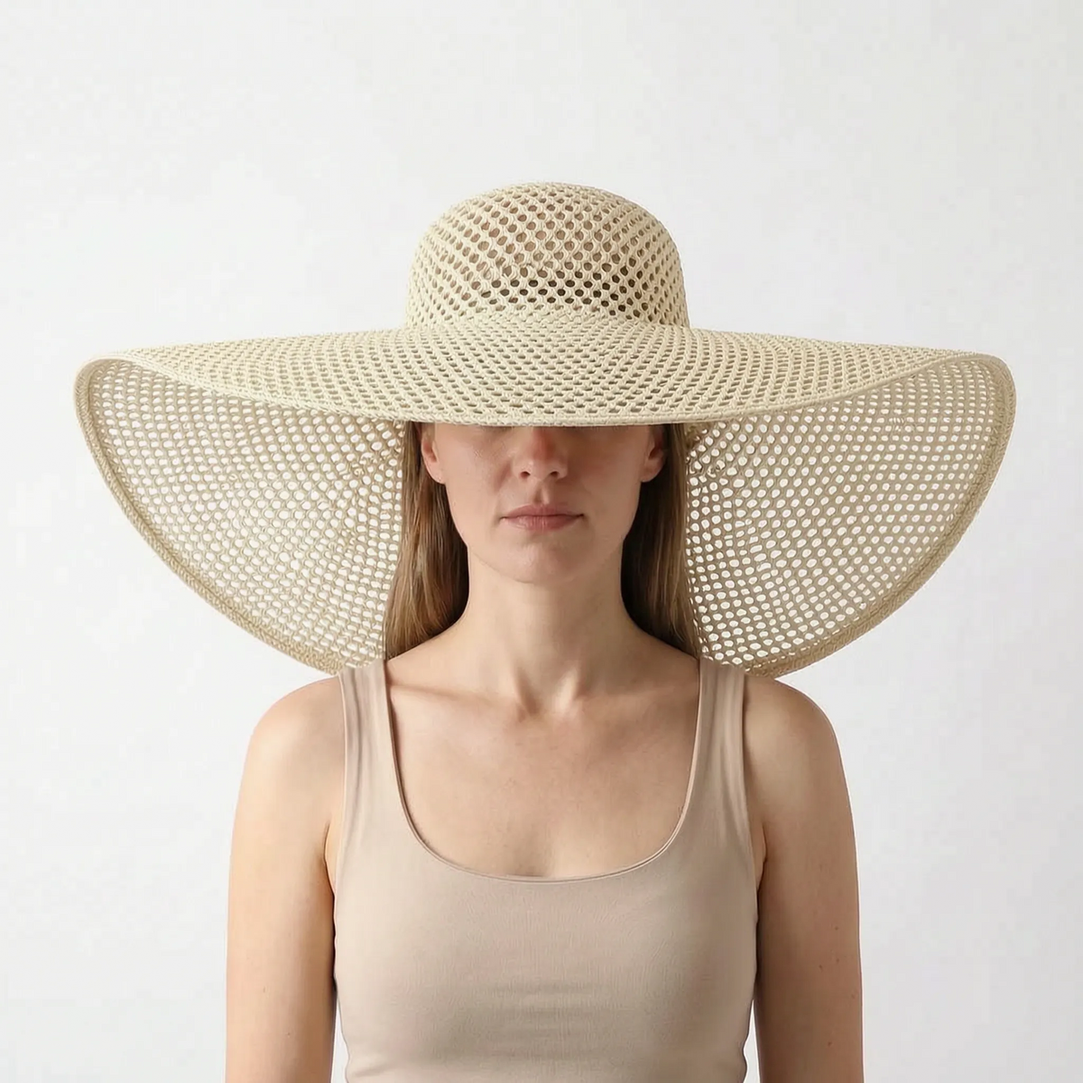 Thrives Outdoor | Vistana Oversized Foldable Woven Summer Sun Hat 6