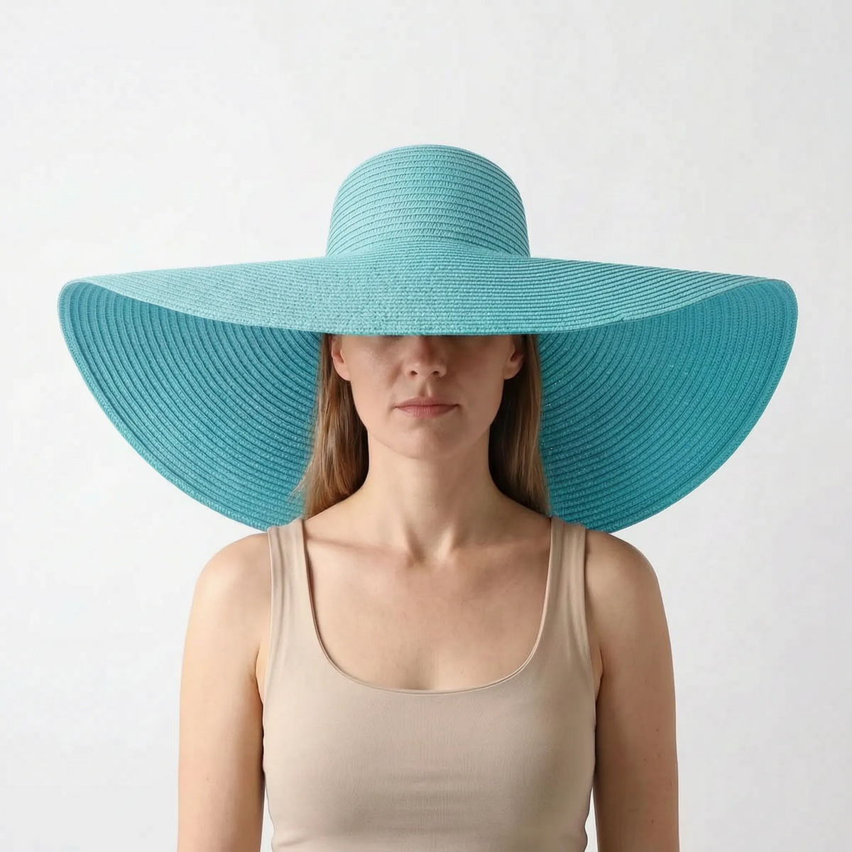 Thrives Outdoor | Vistana Oversized Foldable Woven Summer Sun Hat 9