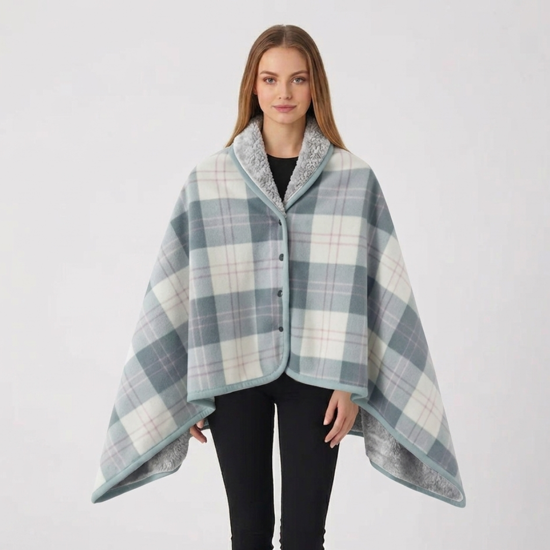 Thrives Outdoor | Wearable Flannel Shawl Blanket 9