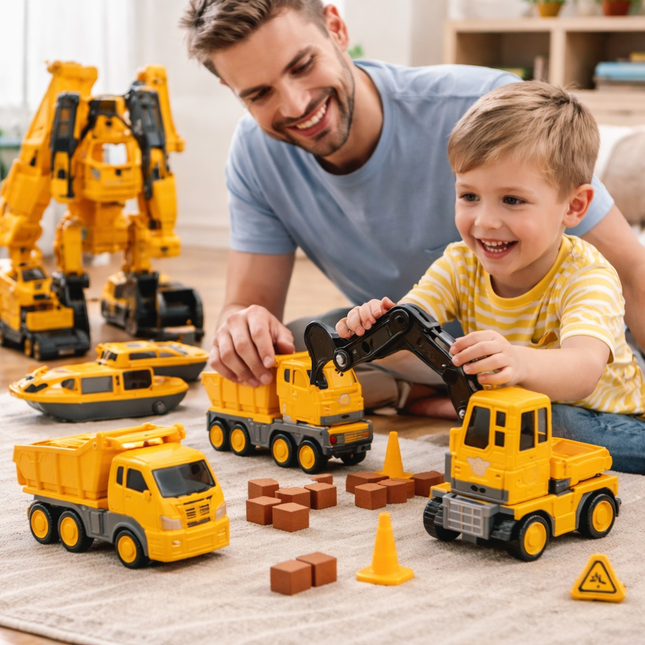Toy Building Blocks Magnetic Vehicle Set Creative Kids Play 0