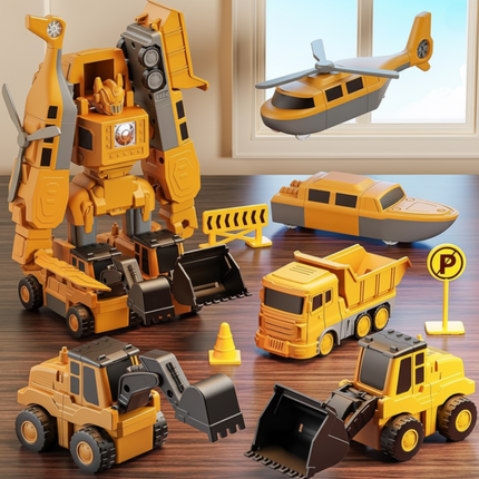 Toy Building Blocks Magnetic Vehicle Set Creative Kids Play 1