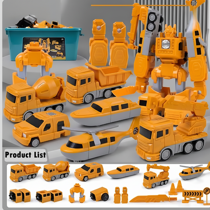 Toy Building Blocks Magnetic Vehicle Set Creative Kids Play 5