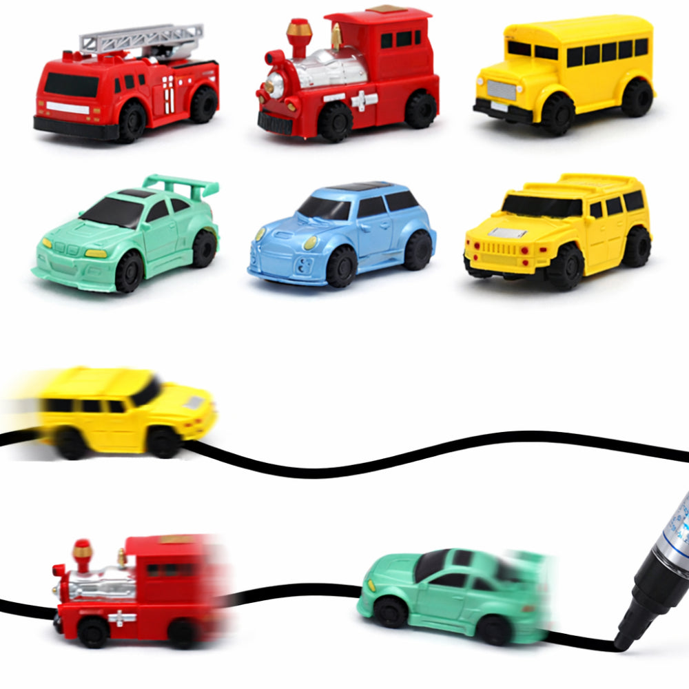Toy Car Inductive Line Following Drawing Playset 5