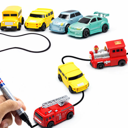 Toy Car Inductive Line Following Drawing Playset 7