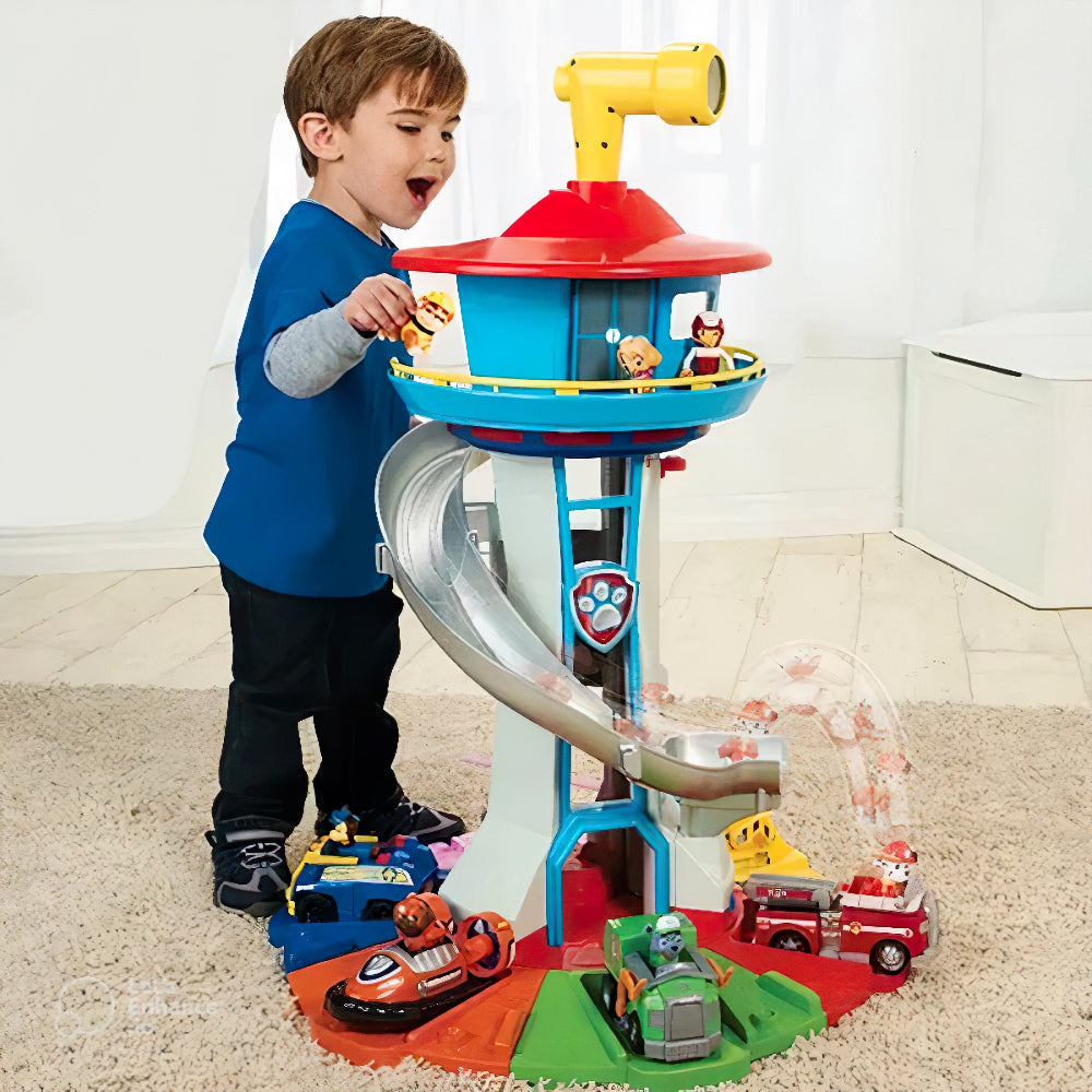 Toy Car Playset Kids Slide Tower Activity Set 0