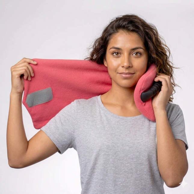 Travel Pillow Wrap Neck Support Upright Rest 1