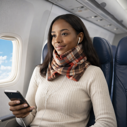 Travel Pillow Wrap Neck Support Upright Rest 5