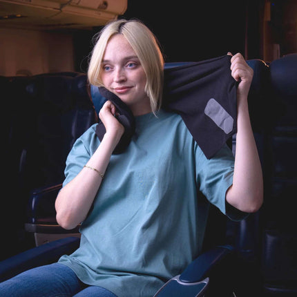 Travel Pillow Wrap Style Compact Neck Support Upright Rest 6
