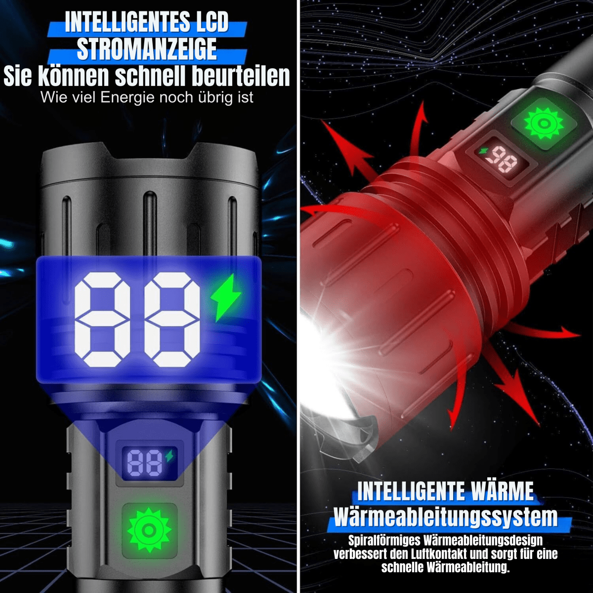 ULTRABEAM - LED-zaklamp voor dagelijks gebruik en buitenactiviteiten 4