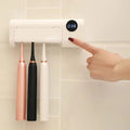 UV Toothbrush Sterilizer & Holder | Portable USB Rechargeable Disinfection & Drying Case, White 2