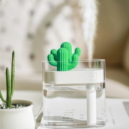 Cactus Aroma Diffuser – Ultrasonic Mist, LED Lighting & 160 ml Tank for Home Use