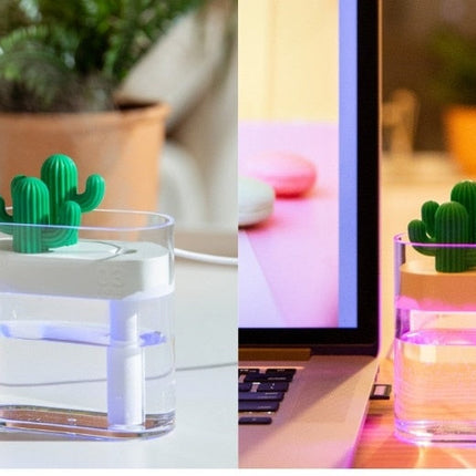 Cactus Aroma Diffuser – Ultrasonic Mist, LED Lighting & 160 ml Tank for Home Use