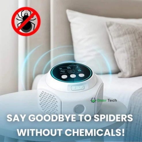 Ultrasonic Plug-In Spider Repeller for Home Use, Chemical-Free, Safe for Pets and Children 3