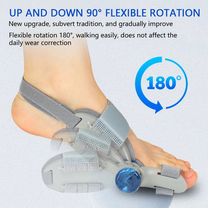 Unisex-Bunion-Schiene zur schmerzfreien Zehenkorrektur, verstellbar, grau 2