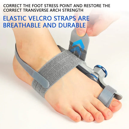 Unisex-Bunion-Schiene zur schmerzfreien Zehenkorrektur, verstellbar, grau 4