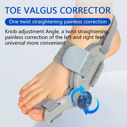 Unisex-Bunion-Schiene zur schmerzfreien Zehenkorrektur, verstellbar, grau 5