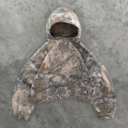 Unisex Terrain Camo Hoodie - Soft Cotton Blend, Kangaroo Pocket, Ribbed Cuffs 1