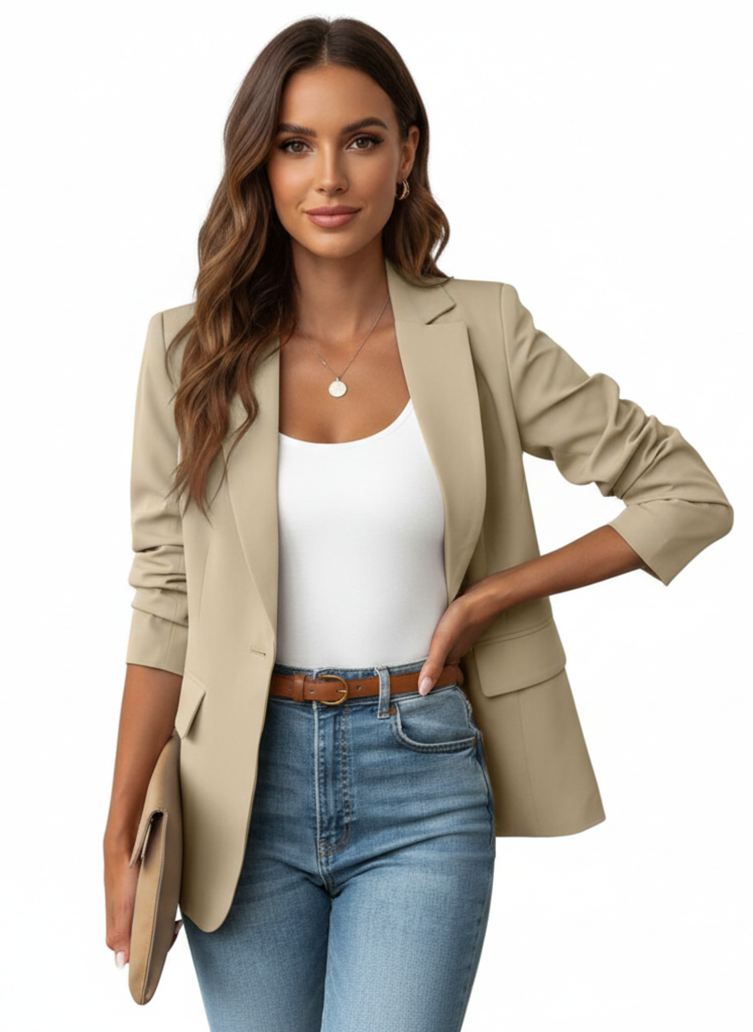 Women’s Chic Blazer Jacket | Single-Button Lapel Work to Weekend Style