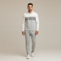 Men’s Color Block Tracksuit | 2-Piece Hoodie & Drawstring Jogger Set