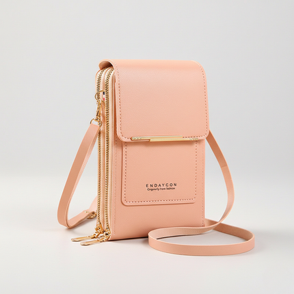 Anti-Theft Crossbody Phone Bag - RFID Blocking + Touchscreen Pocket