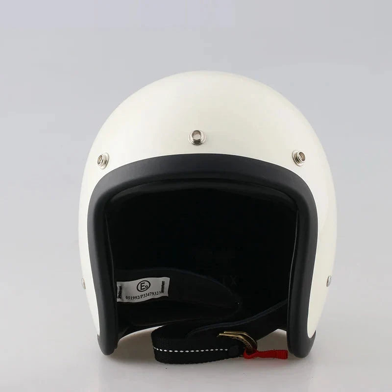 Open-face motorcycle helmet