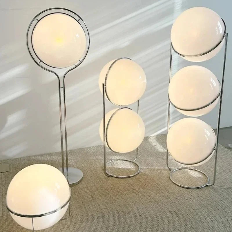 Globe floor lamp