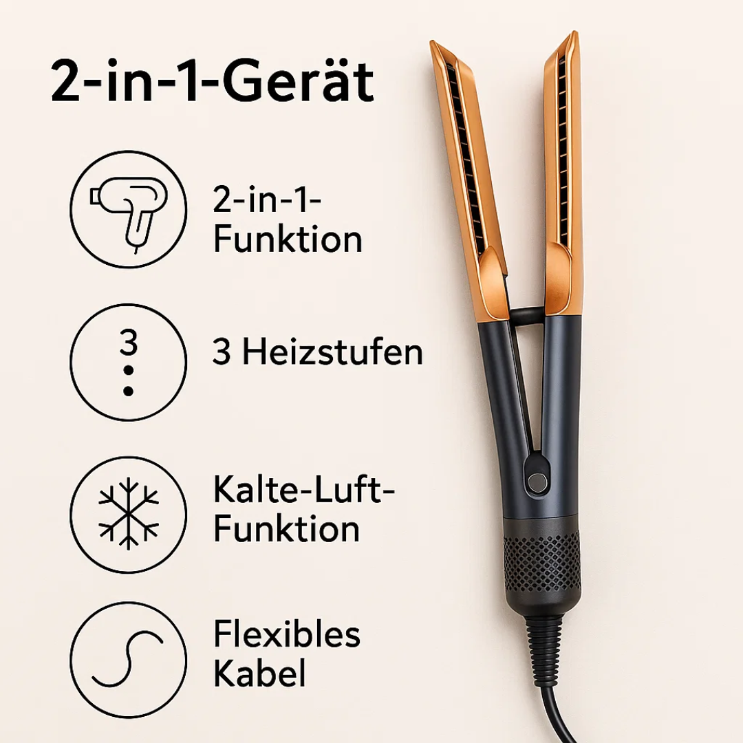 Volyra 2-in-1 Haarstyler: Moeiteloos föhnen en stijlen 2