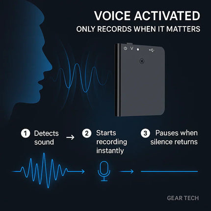 VoxiMini Discreet Voice Recorder With Voice Activation 5